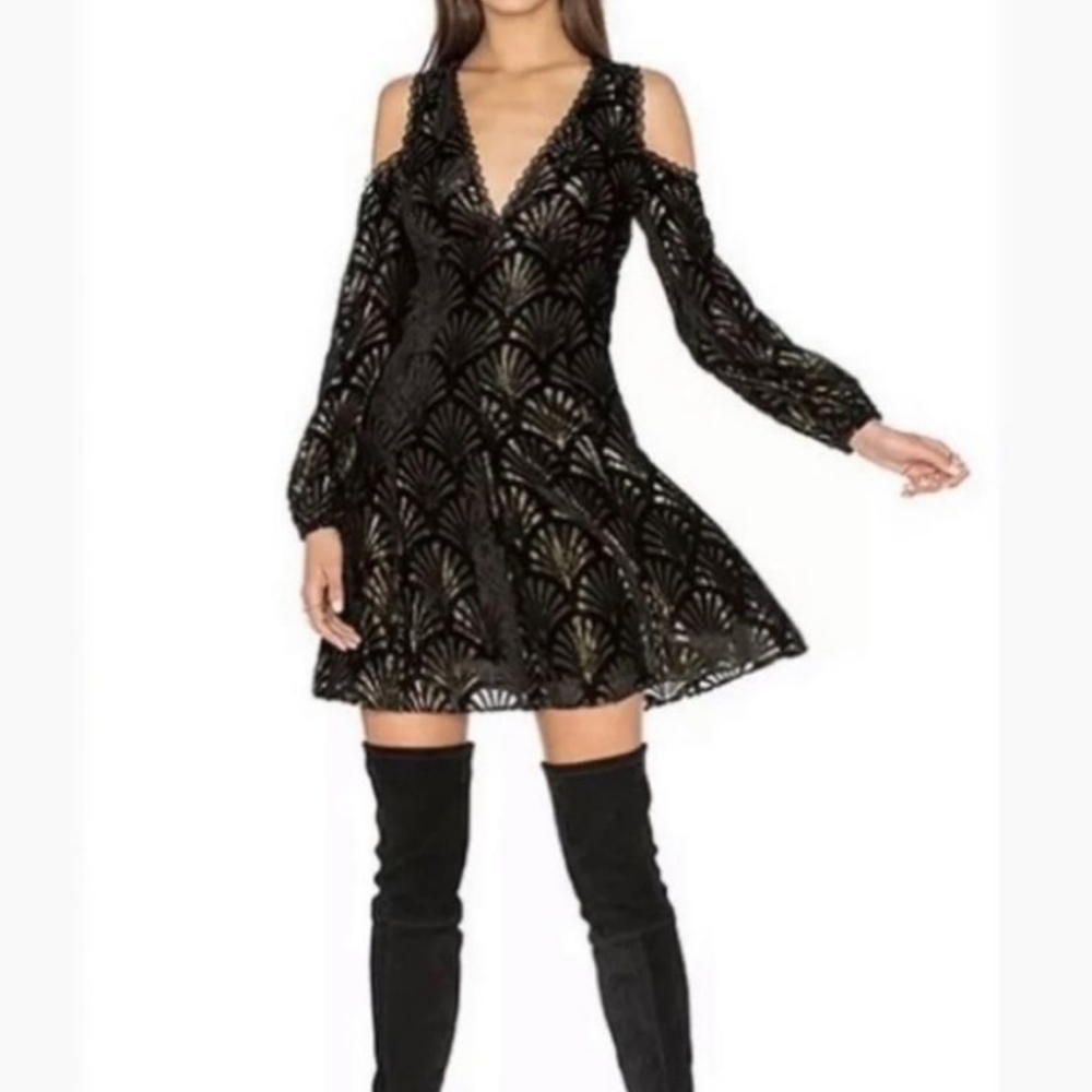 Alice + Olivia Aria Cold Shoulder Dress